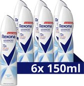 Bol.com Rexona Women Advanced Protection Anti-Transpirant Spray - Cotton Dry - met Body Heat Activated Technologie - 6 x 150 ml aanbieding