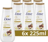 Dove Advanced Care Verzorgende Douchegel - Nourishing Care - 24-uur lang effectieve hydratatie - 6 x 225 ml