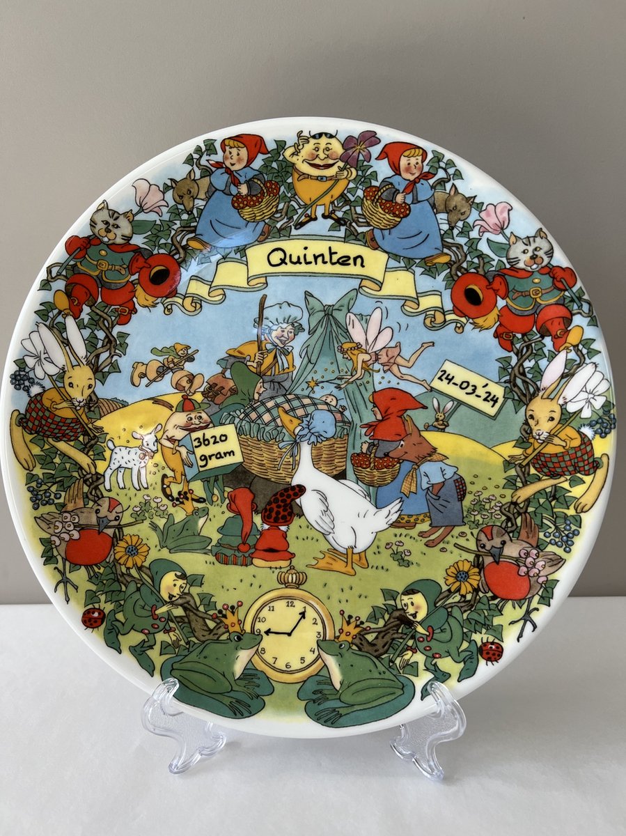 Goedkoopste Geboortebord - babybord - kaamcadeau - porselein geboorte bord - babyshower - wandbord - kraamcadeau - baby cadeau - babybord - met naam - gepersionaliseerd