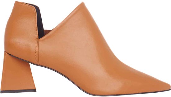 Mangará Dames schoenen Maranta Geitenleer - 6,3cm Blokhak - Bruin - Maat 38