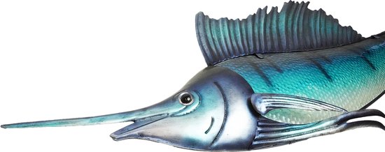 Eurocatch Sailfish - Muurdecoratie 110cm - 3-D Metaal en Glas - Kunst - Cadeau Idee - Vaderdag Cadeau van Eurocatch — afbeelding 2