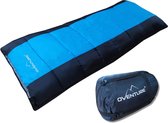 Oventure Blue Jay dekenmodel slaapzak - 190 x 80 cm, incl. compressietas