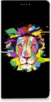 Book Case Geschikt voor Samsung Galaxy S24 Smart Cover Lion Color