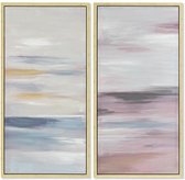 Schilderij DKD Home Decor 50 x 4 x 100 cm Abstract Modern (2 Stuks)