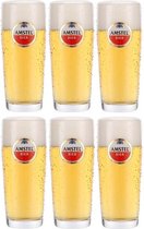 Amstel Verres à bière Sifflet 180 ml - 6 pièces