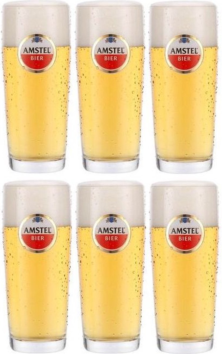 Amstel Bierglazen / Fluitje - 180 ml - 6 stuks