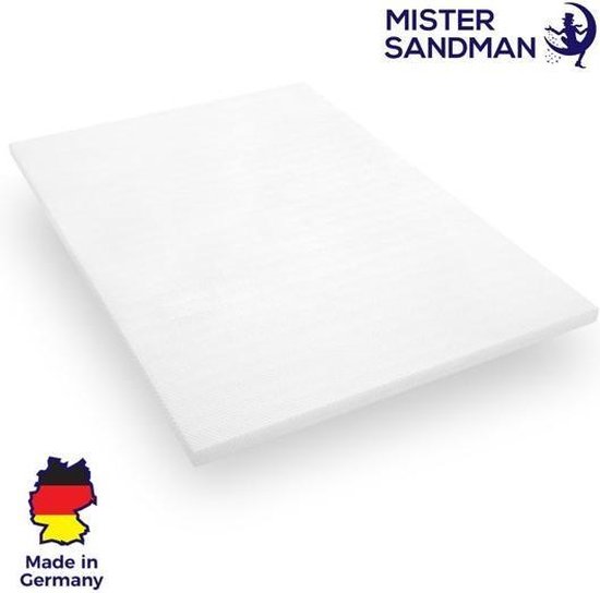 Topper matras 90x200 - koudschuim - comfort plus tijk - 5 cm hoog - topdekmatras