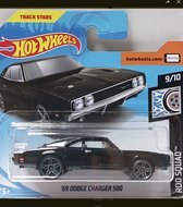 Hot Wheels 69 Dodge Charger 500 - Schaal 1:64 - Voertuig - 7 cm
