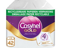 Cosynel Toiletpapier - 42 rollen - Gold Wit (4-laags) - Voordeelverpakking