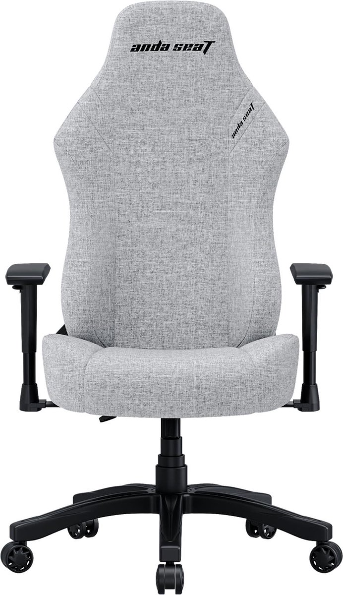 Andaseat Luna Series Grey Fabric - gaming chair - gamestoel - ergonomische bureaustoel volwassenen - nek en rug steun - verstelbaar comfort - kras en vlek bestendig - extra sterk stalen frame constructie - hoogwaardige schuimvulling - grijs