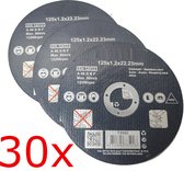 30x disques de meulage fins disque de coupe en acier inoxydable 125 × 1.2 × 22.2mm 30 pièces disque de meulage