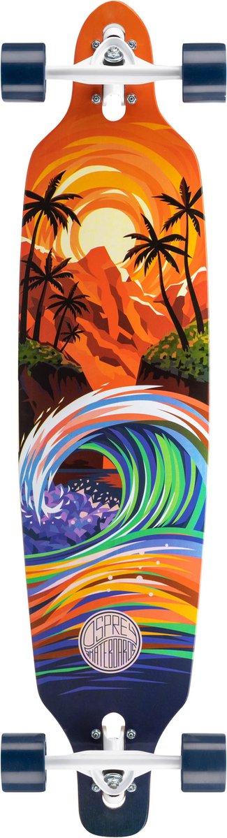 Osprey Sunset 39" Twin Tip Longboard - Drop-Through Trucks - ABEC 9 — afbeelding 3