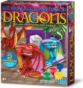 4M Pour And Paint 3D Dragons - French