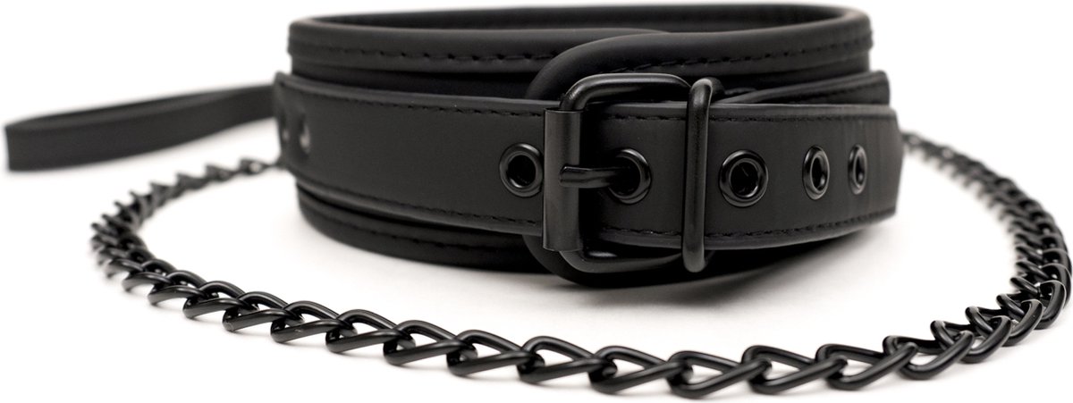 Goedkoopste Halsband met riem - Doggy BDSM Riem - Verstelbare Nekband - Leer - Rollenspel - Halsband - Mannen - Vrouwen