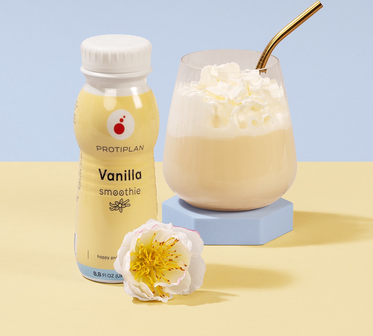 Goedkoopste Protiplan | Tray Proteïne Smoothie Vanillesmaak | 8 x 250 ml | Heerlijke Smoothie Eiwitdieet | Voordeelpak | Ready to Go Proteïne drank | Snel afvallen zonder hongergevoel!