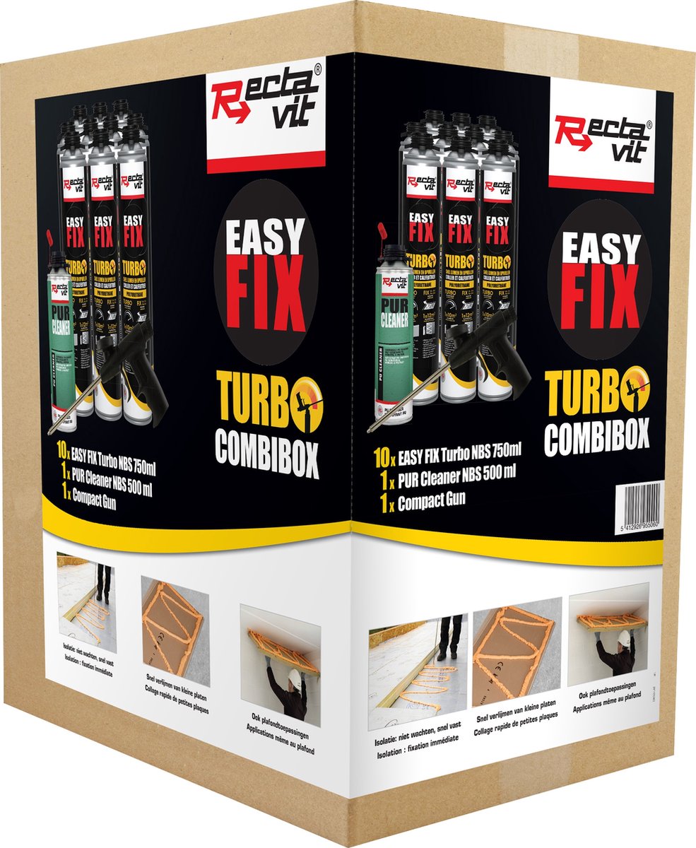 Rectavit easy fix Turbo NBS Combibox montagekit - Easy fix