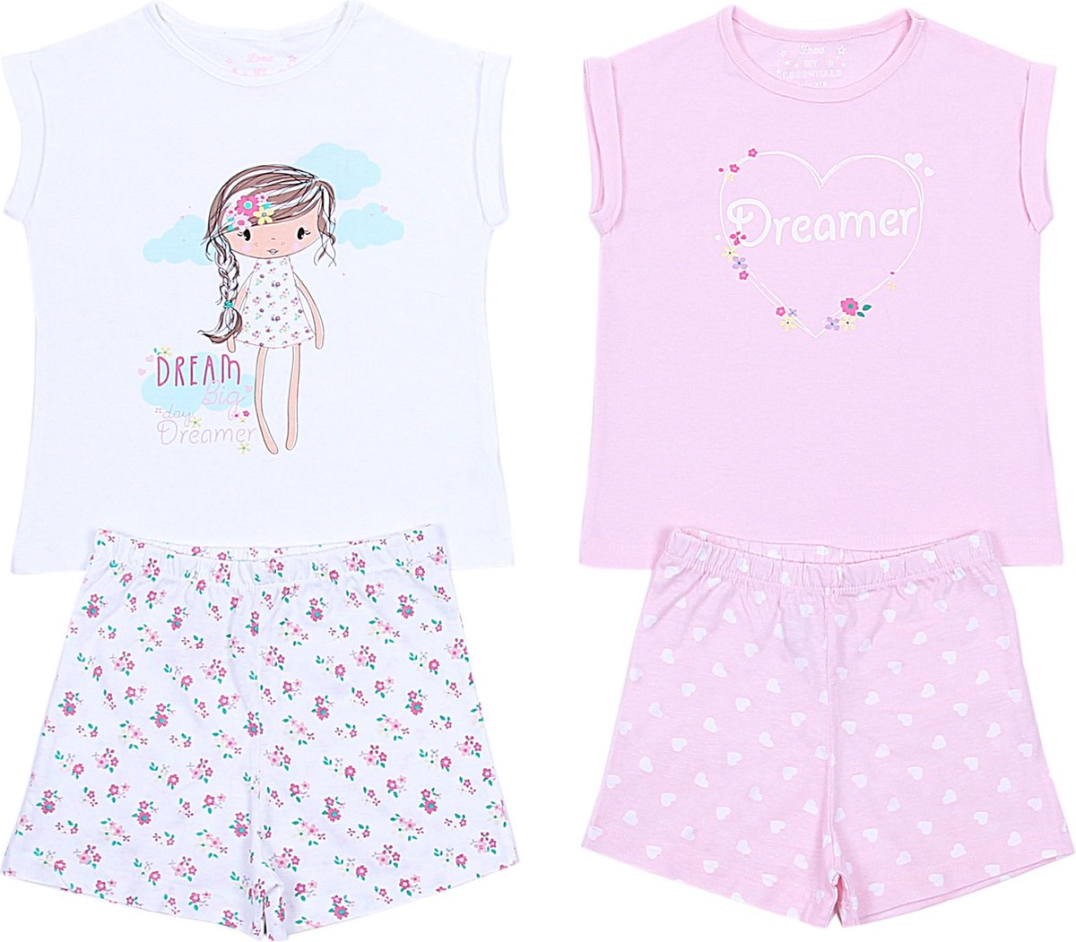 2x Pyjama - korte mouw ESSENTIALS