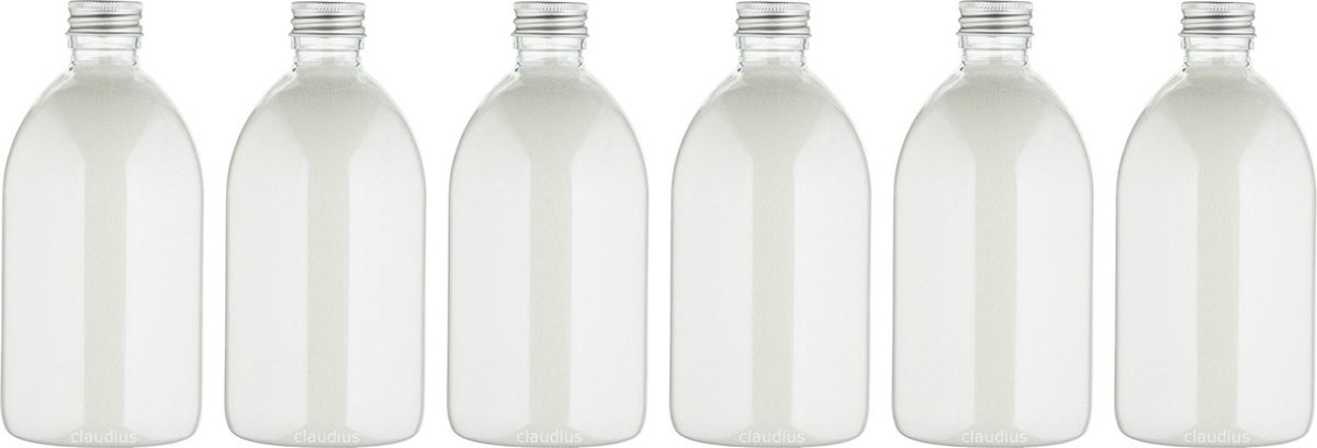 Goedkoopste Scrubzout White Lotus - 650 gram - Fles met aluminium dop - set van 6 stuks - Hydraterende Lichaamsscrub