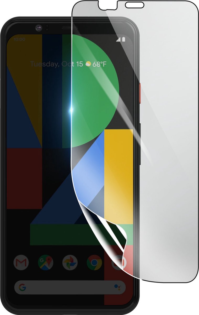 3mk, Geschikt voor Google Pixel 4, Schokbestendige Hydrogel Screenprotector, Transparant