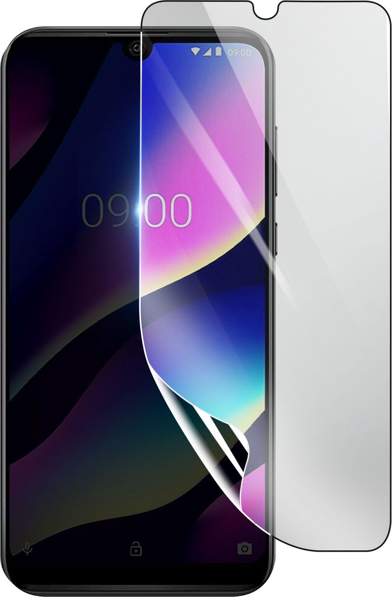 3mk, Geschikt voor Wiko View 3 Pro, Schokbestendige Hydrogel Screenprotector, Transparant