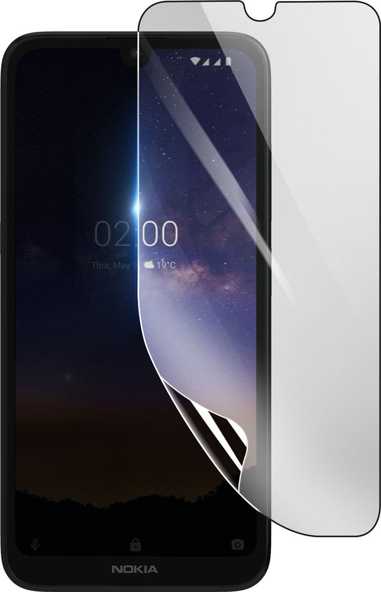 3mk, Geschikt voor Nokia 2.2, Schokbestendige Hydrogel Screenprotector, Transparant