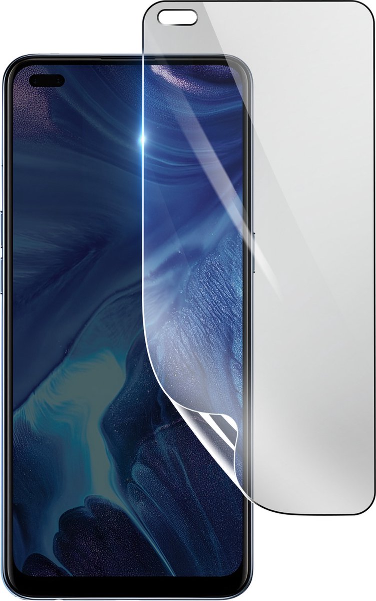 3mk, Geschikt voor Oppo Reno 4, Schokbestendige Hydrogel Screenprotector, Transparant