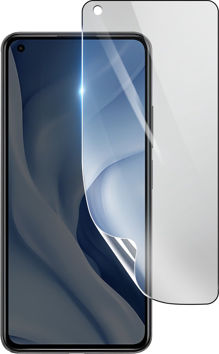 3mk, Geschikt voor Xiaomi Mi 11 Lite, Schokbestendige Hydrogel Screenprotector, Transparant