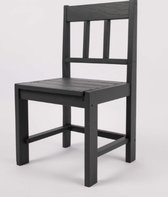 Kinderstoeltje - Peuterstoeltjes - Kleuterstoeltje hout - stoeltje voor kinderen - kinderstoel - kinderstoel zwart