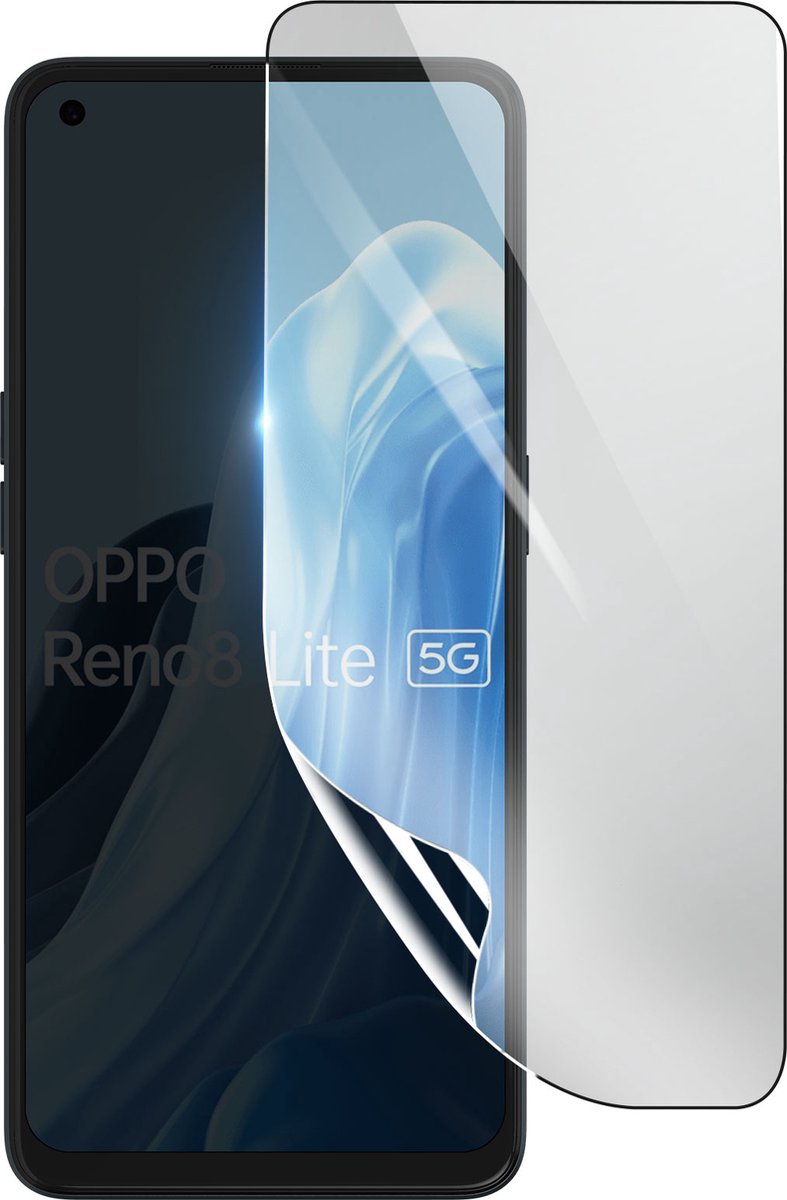 3mk, Geschikt voor Oppo Reno 8 Lite, Schokbestendige Hydrogel Screenprotector, Transparant