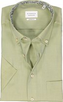 ETERNA comfort fit overhemd korte mouw - Oxford - groen (contrast) - Strijkvrij - Boordmaat: 48