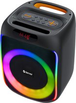 Boîte de fête avec haut-parleur Bluetooth Denver - Lumières disco - Incl. Télécommande - Connexion microphone - BPS165