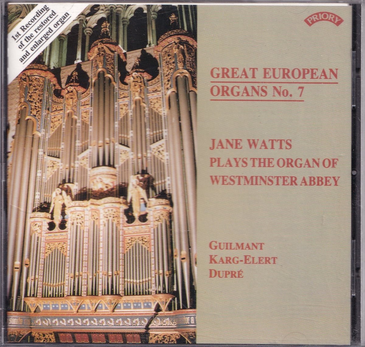 Great European Organs No. 7 - Jane Watts bespeelt het orgel van de Westminster Abbey