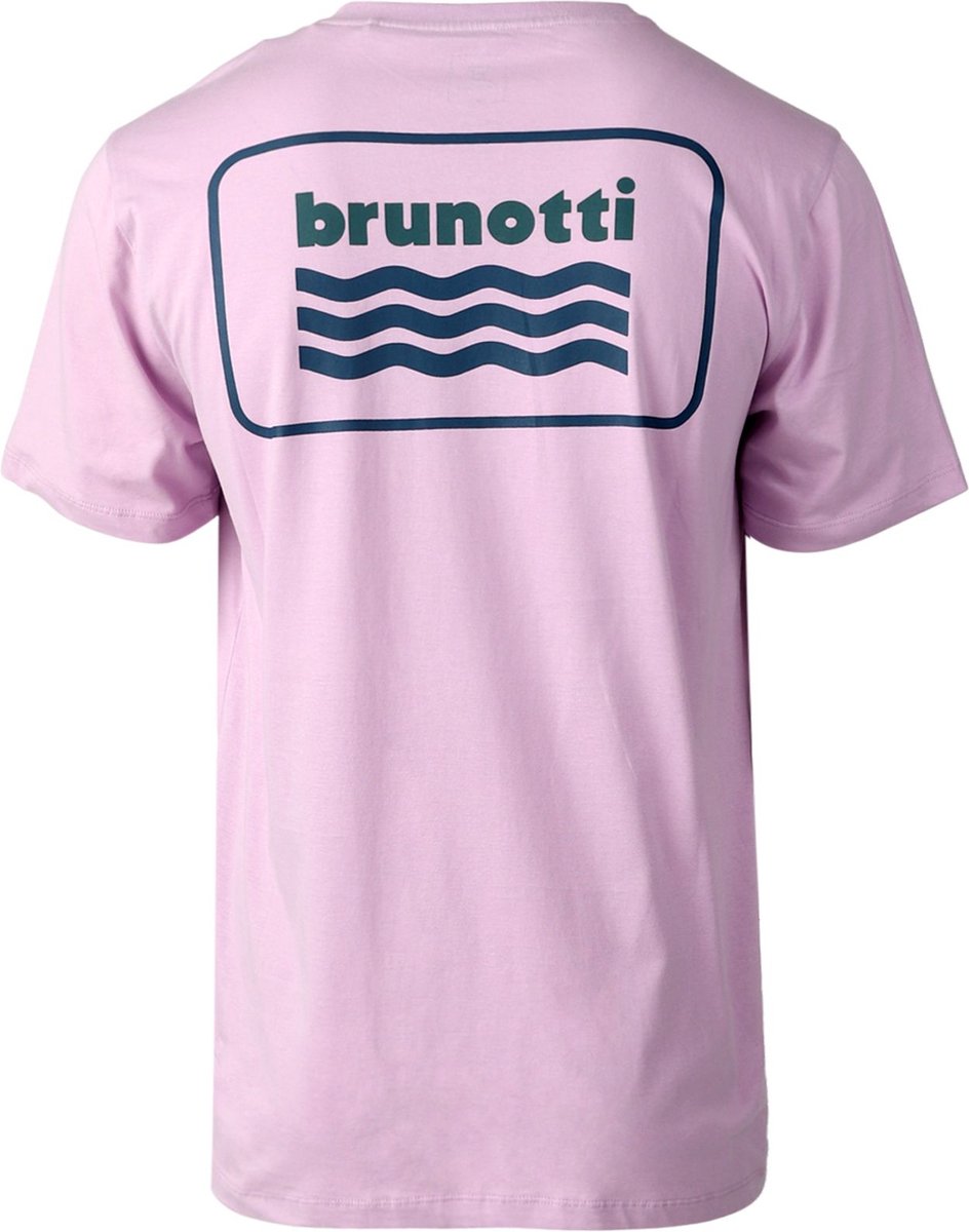 Brunotti Logo-Wave Heren T-shirt – M Paars