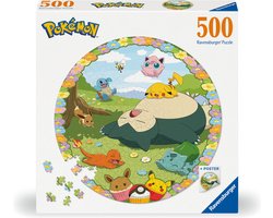foto van Ravensburger Round puzzle Pokémon - Ronde Legpuzzel - 500 stukjes