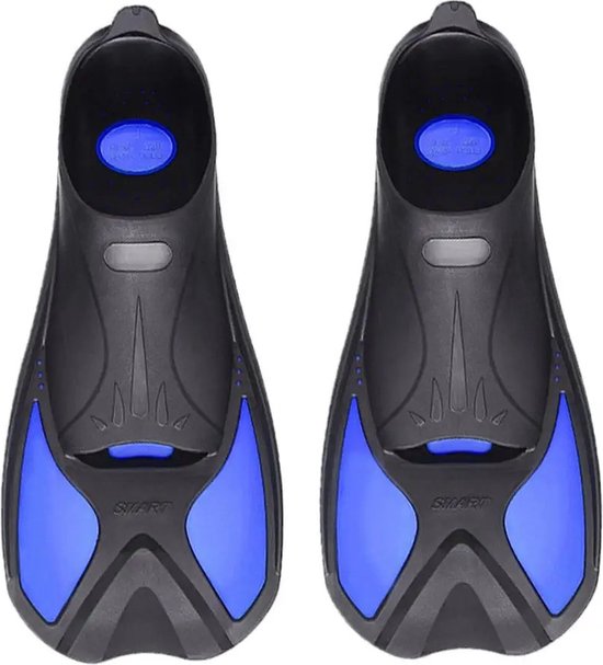 Foto: Zwemflippers maat 40 41 zwart blauw unisex zwemvinnen snorkelen