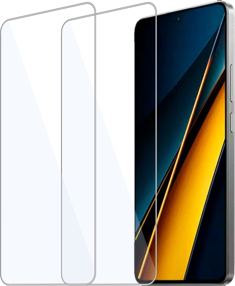 2x Geschikt voor Poco X6 Pro - Screenprotector - Beschermglas - GuardCover