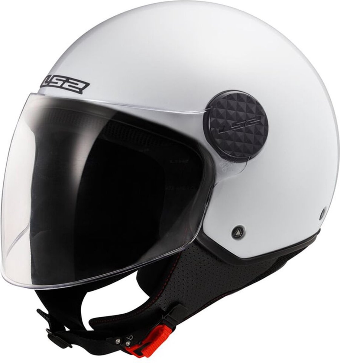 LS2 OF558 Sphere Lux II Solid Gloss White-06 XS - Maat XS - Helm