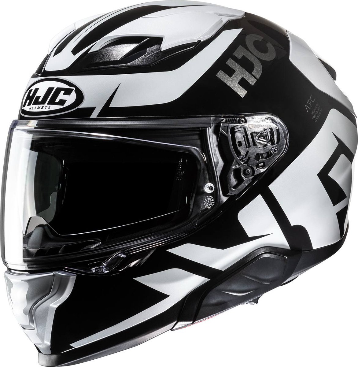 HJC F71 Bard Black White XL - Maat XL - Helm