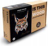 WOOD YOU DO Houten puzzel | Discreet Lynx | 100 stukjes | M