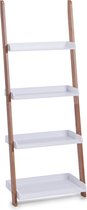 ZELLER Ladderplank, 4 niveaus voor accessoires, 145 cm hoog