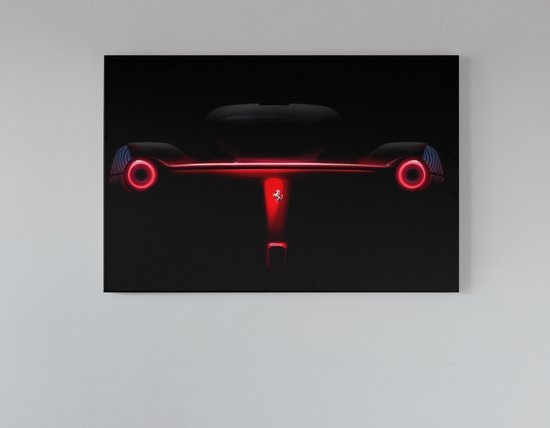Canvas Schilderij - Sportwagen - Auto - Ferrari