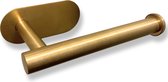 Antusias® - Golden Gleam Collection - Gouden Zelfklevende Wc-rolhouder - Duurzaam Roestvrijstaal - Stijlvol Badkameraccessoire - Toilet en Badkamer - Toiletrolhouder - Closetrolhouder - Kleur Goud - Afmeting 80 mm x 157 mm - Modern