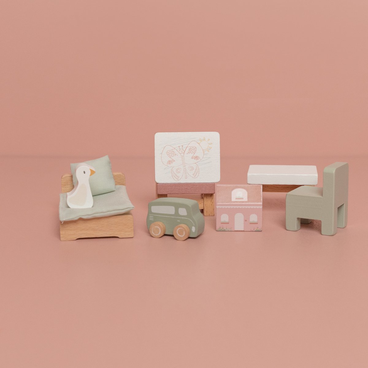 Little Dutch - Aanvulset Poppenhuis - Kinderkamer FSC — afbeelding 5