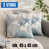 ZGDDPZA Kussenhoezen Buiten | Rekbaar | Grijs 2-pack | 100-125cm