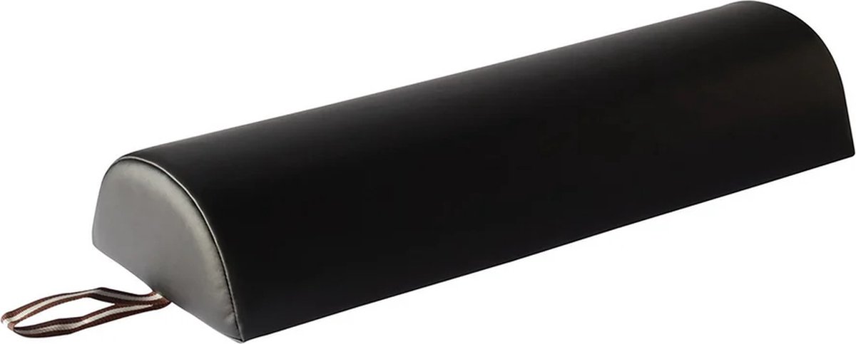 Goedkoopste ZenGrowth® Massagetafel Knierol Halfrond groot – Zwart – 66 cm x 22.5 cm – Rolkussen – Kniekussen – Handige ritssluiting – Comfortabel - Hygiënisch