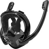 Luvlea snorkelmasker - Snorkel - Snorkelmaskers - Snorkel Masker - Snorkelmasker volwassenen - 2 snorkels - Zwart - S/M