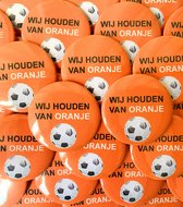 10X Button Wij houden van Oranje - voetbal - EK - WK - button - Holland - Nederland - oranje