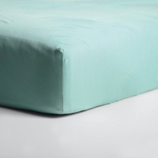 Drap-housse Cinderella - 180x220cm & 200/200cm - Jersey - Vert - Hauteur de matelas jusqu'à 25cm