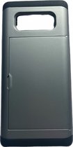 Samsung Note 8 pashouder hoesje - pasjes - Telehoesje - slide armor - Samsung - Android - Opberging - Creditcard - 2 in 1 - In 7 kleuren - Zwart - Donker blauw - Donker groen - Grijs - Goud - Rood - Zilver