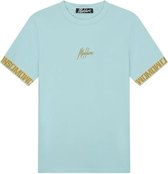 Malelions Men Venetian T-Shirt Light Blue/Gold